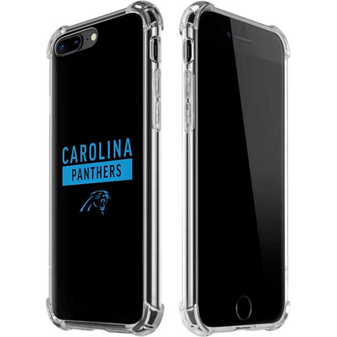 NFL Carolina Panthers Black Performance Series iPhone 7/8 Plus Clear Case