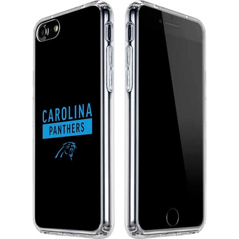 NFL Carolina Panthers Black Performance Series iPhone SE (2nd & 3rd Gen) Clear Case