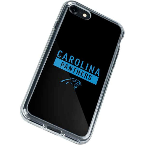 NFL Carolina Panthers Black Performance Series iPhone SE (2nd & 3rd Gen) Clear Case