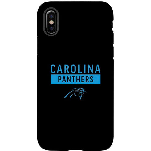 NFL Carolina Panthers Black Performance Series iPhone X Pro Case