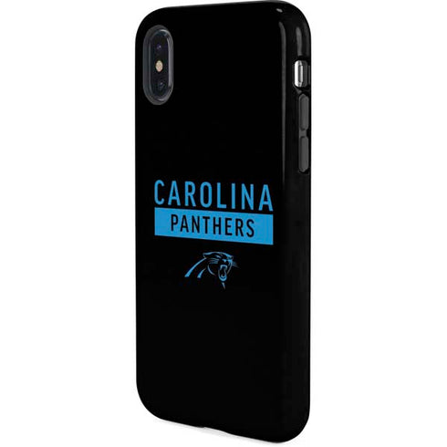 NFL Carolina Panthers Black Performance Series iPhone X Pro Case