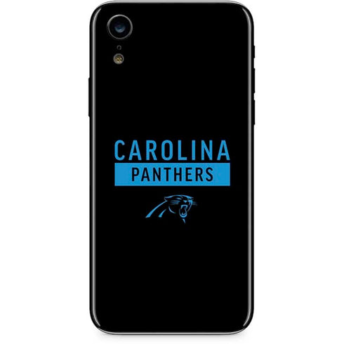 NFL Carolina Panthers Black Performance Series iPhone XR Skin