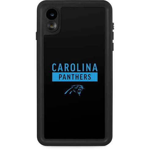 NFL Carolina Panthers Black Performance Series iPhone XR Waterproof Case