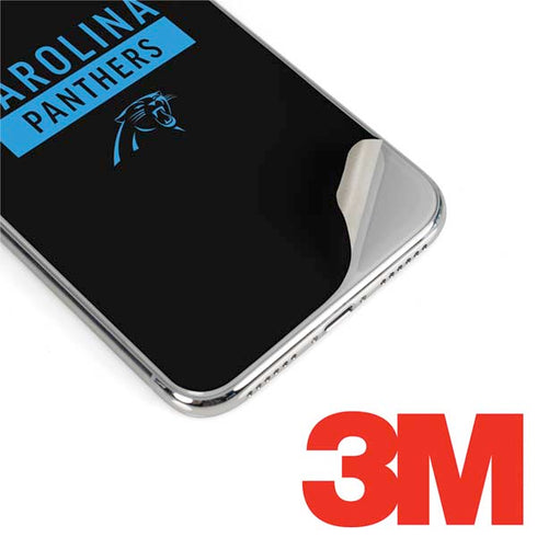 NFL Carolina Panthers Black Performance Series iPhone XS Max Skin