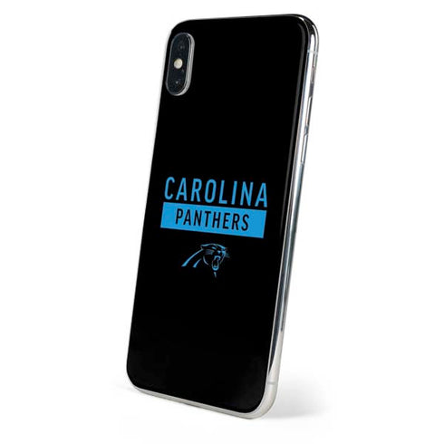 NFL Carolina Panthers Black Performance Series iPhone XS Skin