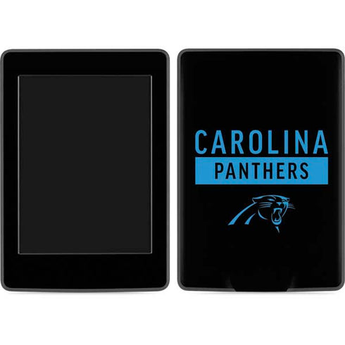 NFL Carolina Panthers Black Performance Series Amazon Kindle Skin