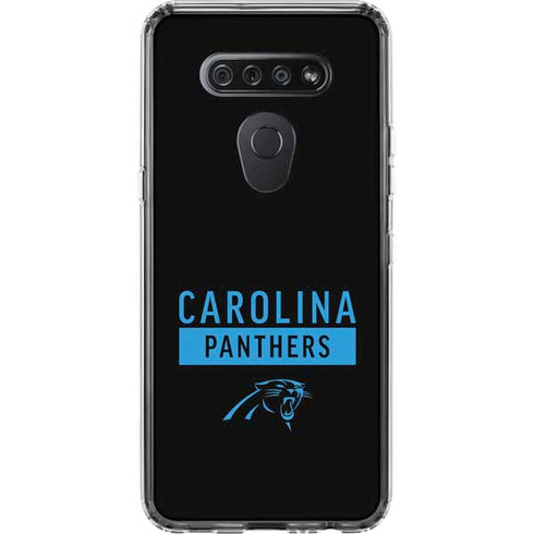 NFL Carolina Panthers Black Performance Series LG K51/Q51 Clear Case