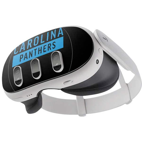 NFL Carolina Panthers Black Performance Series Meta Quest 3 Skin