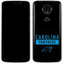 NFL Carolina Panthers Black Performance Series Moto E5 Plus Skin