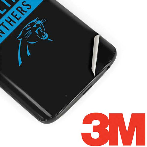 NFL Carolina Panthers Black Performance Series Moto G6 Skin