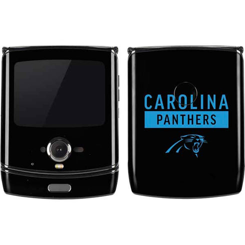 NFL Carolina Panthers Black Performance Series Motorola RAZR Skin