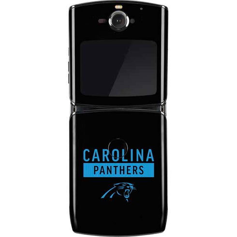 NFL Carolina Panthers Black Performance Series Motorola RAZR Skin