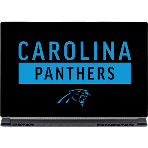 NFL Carolina Panthers Black Performance Series MSI GS65 Stealth Laptop Skin