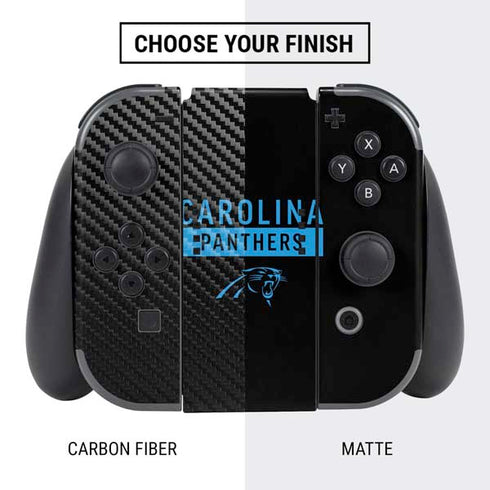 NFL Carolina Panthers Black Performance Series Nintendo Switch Bundle Skin