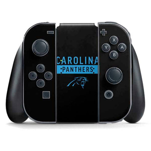 NFL Carolina Panthers Black Performance Series Nintendo Switch (2017-2021) Joy-Con Controller Skin