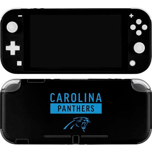 NFL Carolina Panthers Black Performance Series Nintendo Switch Lite Skin