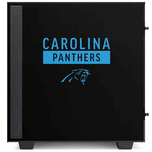 NFL Carolina Panthers Black Performance Series NZXT H510 Compact ATX Mid-Tower Case Skin