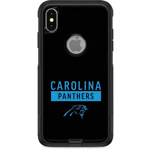 NFL Carolina Panthers Black Performance Series Otterbox Commuter iPhone Skin