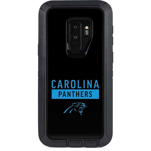 NFL Carolina Panthers Black Performance Series Otterbox Defender Galaxy Skin