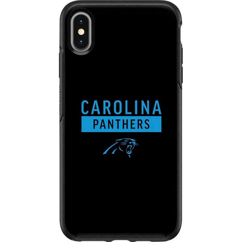 NFL Carolina Panthers Black Performance Series Otterbox Symmetry iPhone Skin