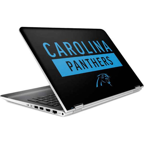 NFL Carolina Panthers Black Performance Series HP Pavilion Skin