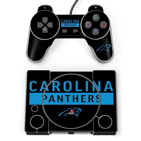 NFL Carolina Panthers Black Performance Series PlayStation Classic Bundle Skin