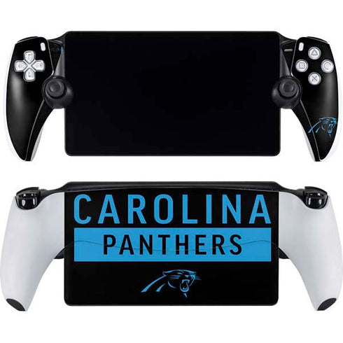 NFL Carolina Panthers Black Performance Series PlayStation Portal Remote Player Skin