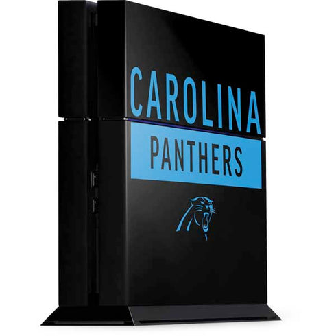 NFL Carolina Panthers Black Performance Series PS4 Console Skin