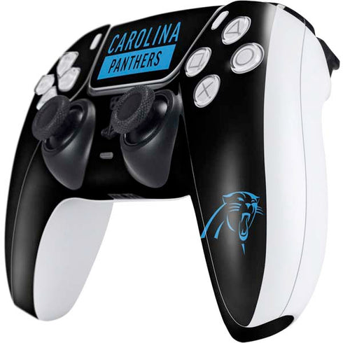 NFL Carolina Panthers Black Performance Series PS5 Controller Skin