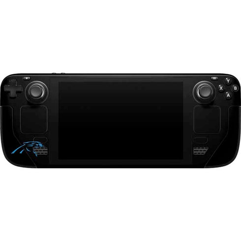 NFL Carolina Panthers Black Performance Series Steam Deck Handheld Gaming Computer Skin