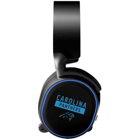 NFL Carolina Panthers Black Performance Series SteelSeries Arctis 5 Skin