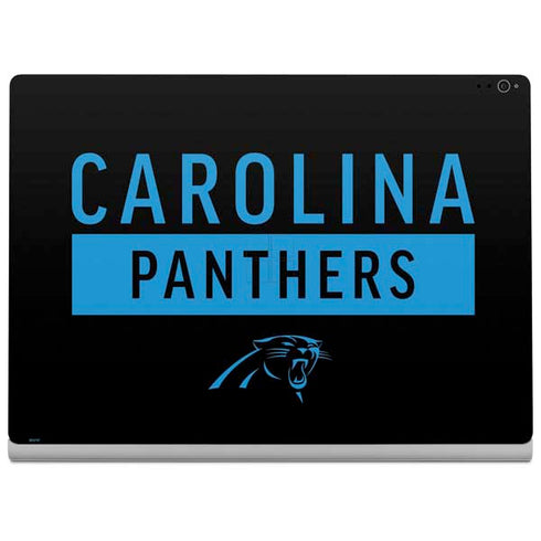 NFL Carolina Panthers Black Performance Series Surface Book 2 15in Skin