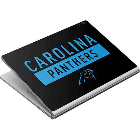NFL Carolina Panthers Black Performance Series Surface Book Skin