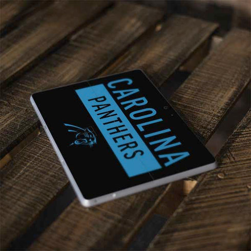 NFL Carolina Panthers Black Performance Series Surface Go Skin