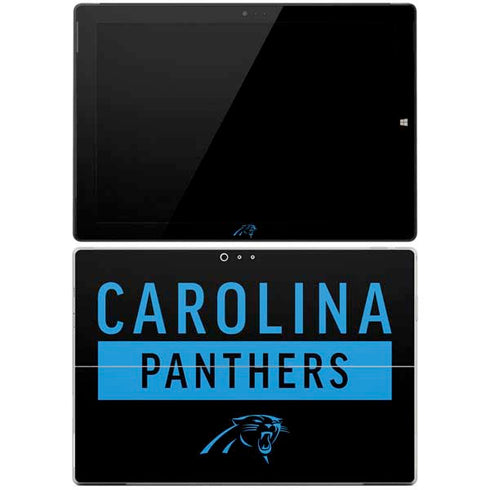 NFL Carolina Panthers Black Performance Series Surface Pro 3 Skin