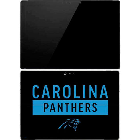 NFL Carolina Panthers Black Performance Series Surface Pro 4 Skin