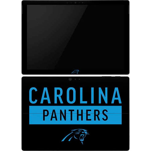 NFL Carolina Panthers Black Performance Series Surface Pro 6 Skin