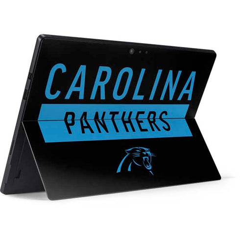 NFL Carolina Panthers Black Performance Series Surface Pro 6 Skin