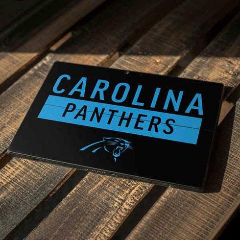 NFL Carolina Panthers Black Performance Series Surface Pro 7 Skin