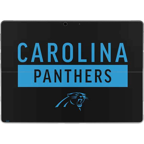 NFL Carolina Panthers Black Performance Series Surface Pro 9 Skin