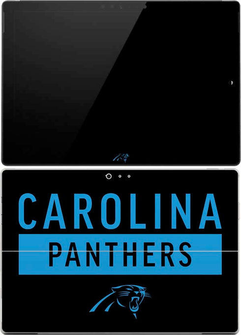 NFL Carolina Panthers Black Performance Series Surface Pro (2017) Skin
