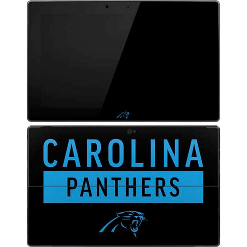 NFL Carolina Panthers Black Performance Series Surface Pro Tablet Skin