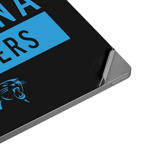 NFL Carolina Panthers Black Performance Series Universal Laptop 16in (13 x 9.4in) Skin