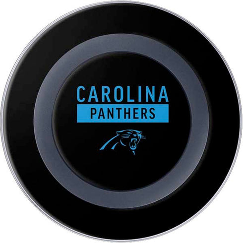 NFL Carolina Panthers Black Performance Series Wireless Charger Skin