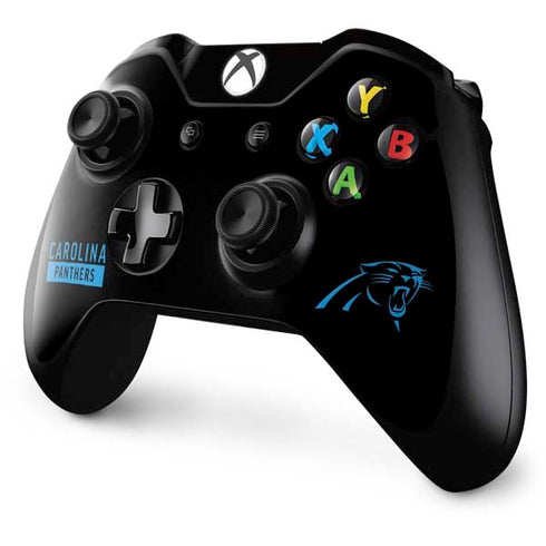 NFL Carolina Panthers Black Performance Series Xbox One Controller Skin