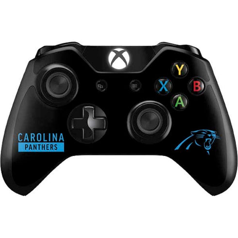 NFL Carolina Panthers Black Performance Series Xbox One Controller Skin
