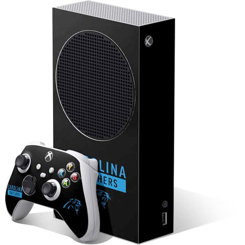 NFL Carolina Panthers Black Performance Series Xbox Series S Skins