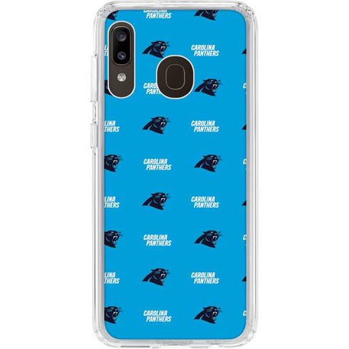NFL Carolina Panthers Blitz Series Galaxy A20 Clear Case