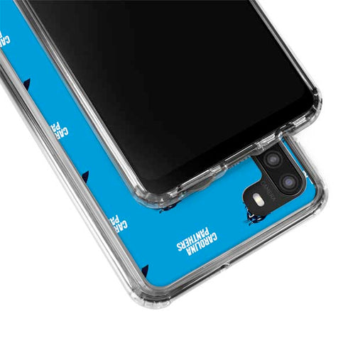NFL Carolina Panthers Blitz Series Galaxy A21 Clear Case