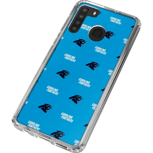 NFL Carolina Panthers Blitz Series Galaxy A21 Clear Case